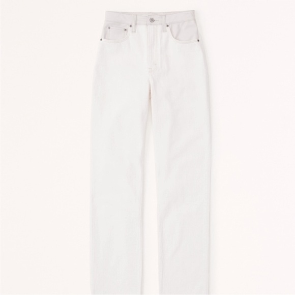Abercrombie & Fitch Curve Love 90s StraightTwo Toned Leather Jean Size 28 - Picture 1 of 15